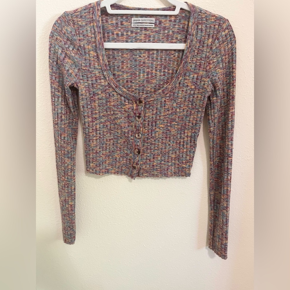 Urban Outfitters Multicolor Knit Crop Top Y2K inspired